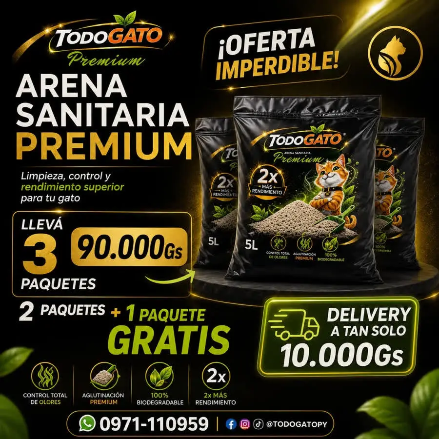 Arena Sanitaria TODOGATO Premium 5L